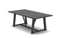 Homecrest Medley 42" x 84" Rectangular Dining Table, trestle base, studio view