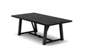 Homecrest Timber 42" x 84" Rectangular Dining Table, trestle base, studio view