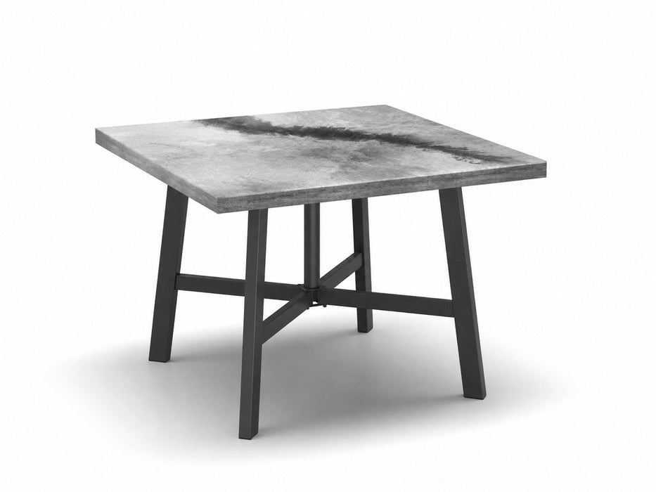Homecrest Artworks 42" Square Dining Table, trestle base, studio view
