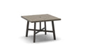 Homecrest Stonegate 42" Square Dining Table, trestle base, studio view