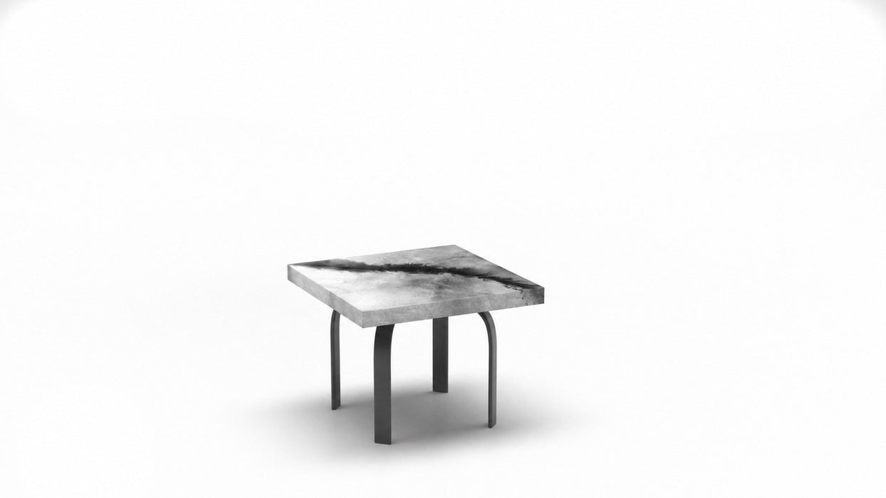 Homecrest Artworks 24" Square Side Table, universal base, studio view
