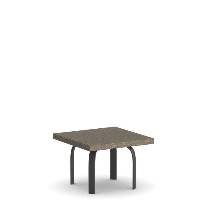 Homecrest Stonegate 24" Square Side Table, universal base, studio view