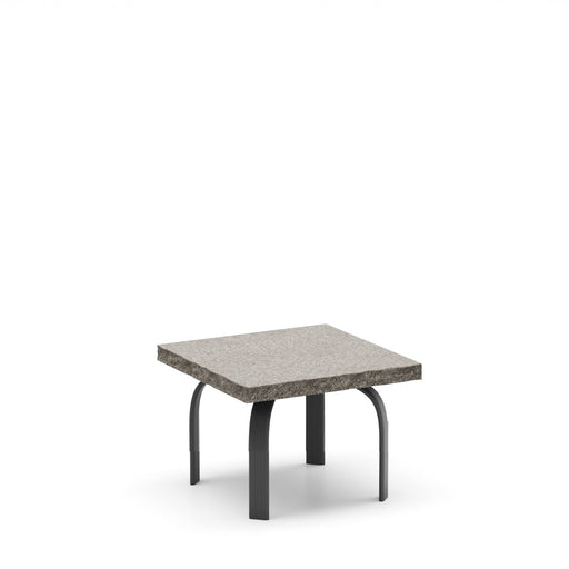 Homecrest Shadow Rock 24" Square Side Table, universal base, studio view