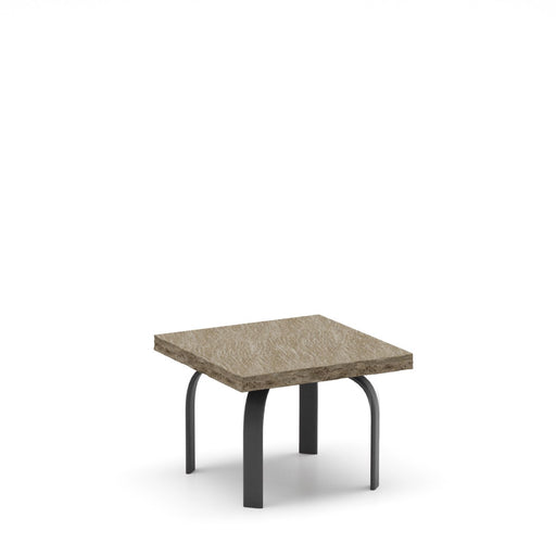 Homecrest Slate 24" Square Side Table, universal base, studio view