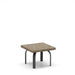 Homecrest Slate 24" Square Side Table, universal base, studio view