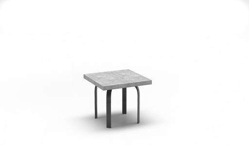 Homecrest Concrete 24" Square End Table, universal base, studio view