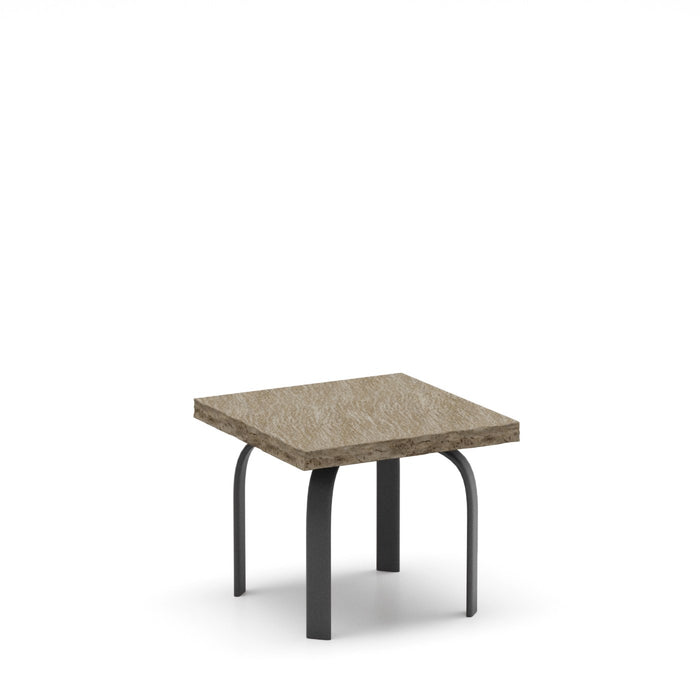 Homecrest Slate 24" Square End Table, universal base, studio view