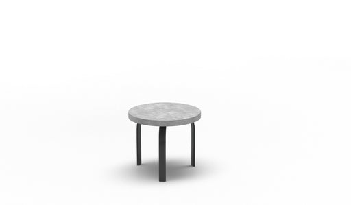 Homecrest Concrete 24" Round End Table, universal base, studio view