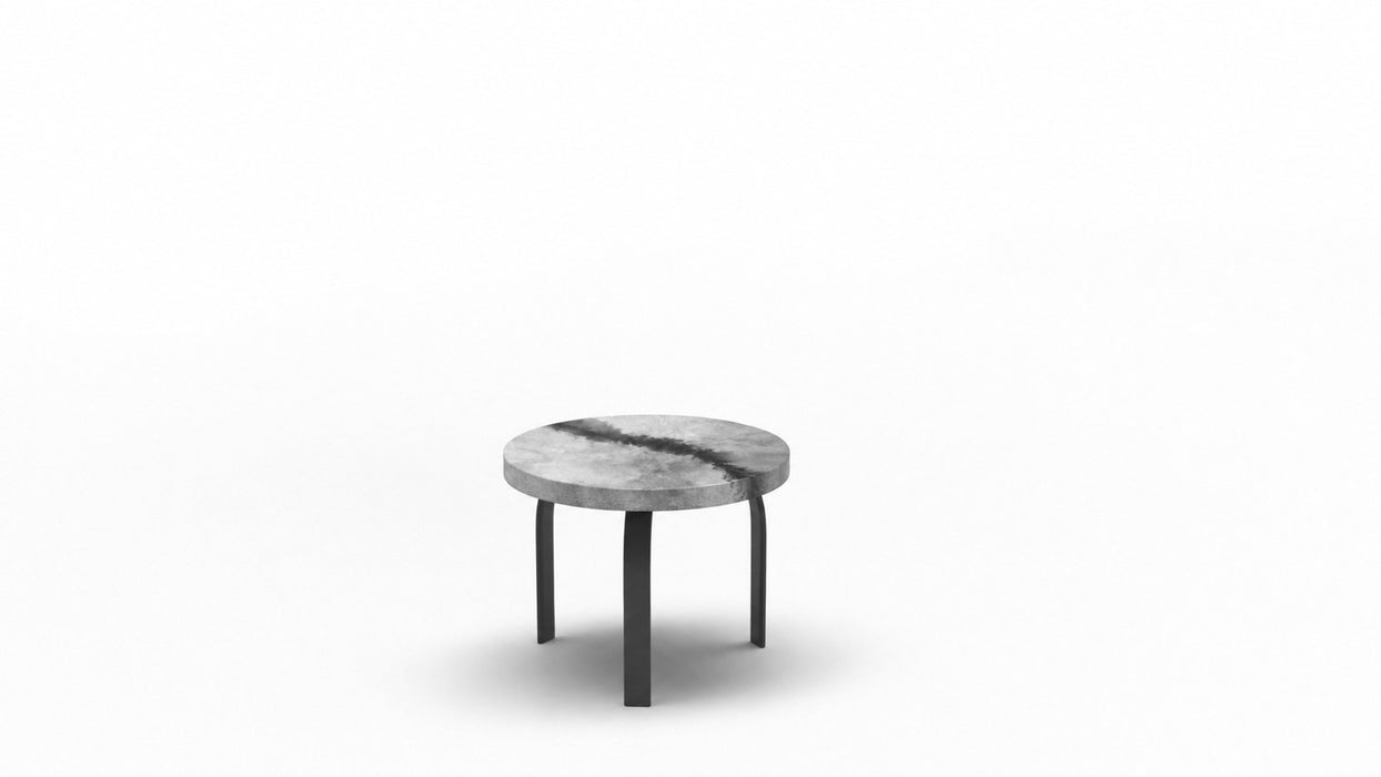 Homecrest Artworks 24" Round Side Table, universal base, studio view