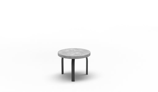 Homecrest Concrete 24" Round Side Table, universal base, studio view