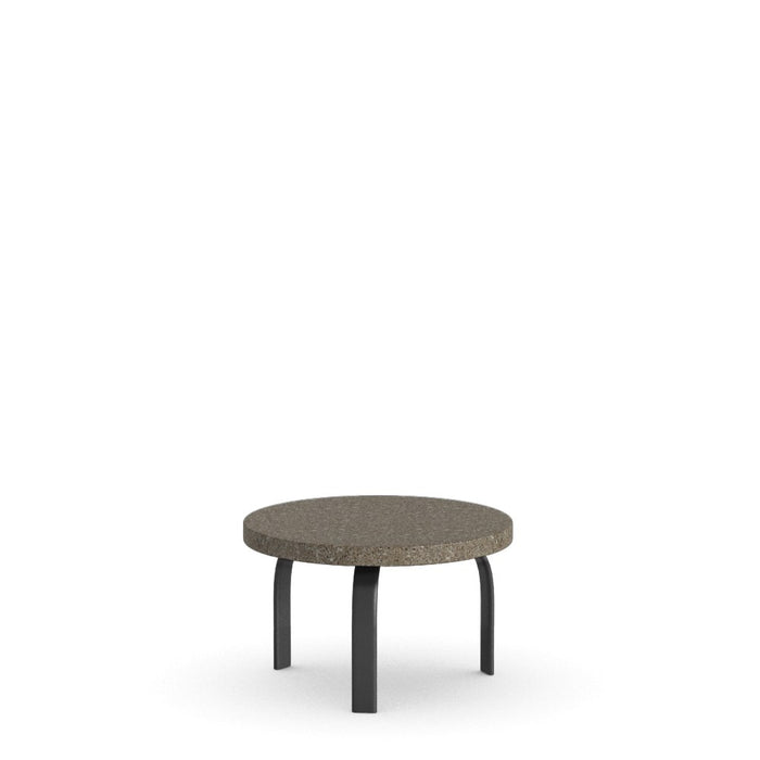 Homecrest Stonegate 24" Round Side Table, universal base, studio view