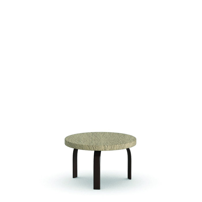 Homecrest Slate 24" Round Side Table, universal base, studio view