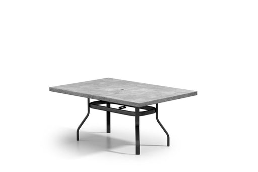Homecrest Concrete 42" x 62" Rectangular Dining Table, universal base, studio view