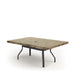 Homecrest Slate 42" x 62" Rectangular Dining Table, universal base, studio view