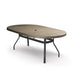 Homecrest Slate 42" x 72" Oval Dining Table, universal base, studio view