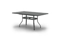 Homecrest Latitude 42" x 74" Rectangular Balcony Table, universal base, studio view