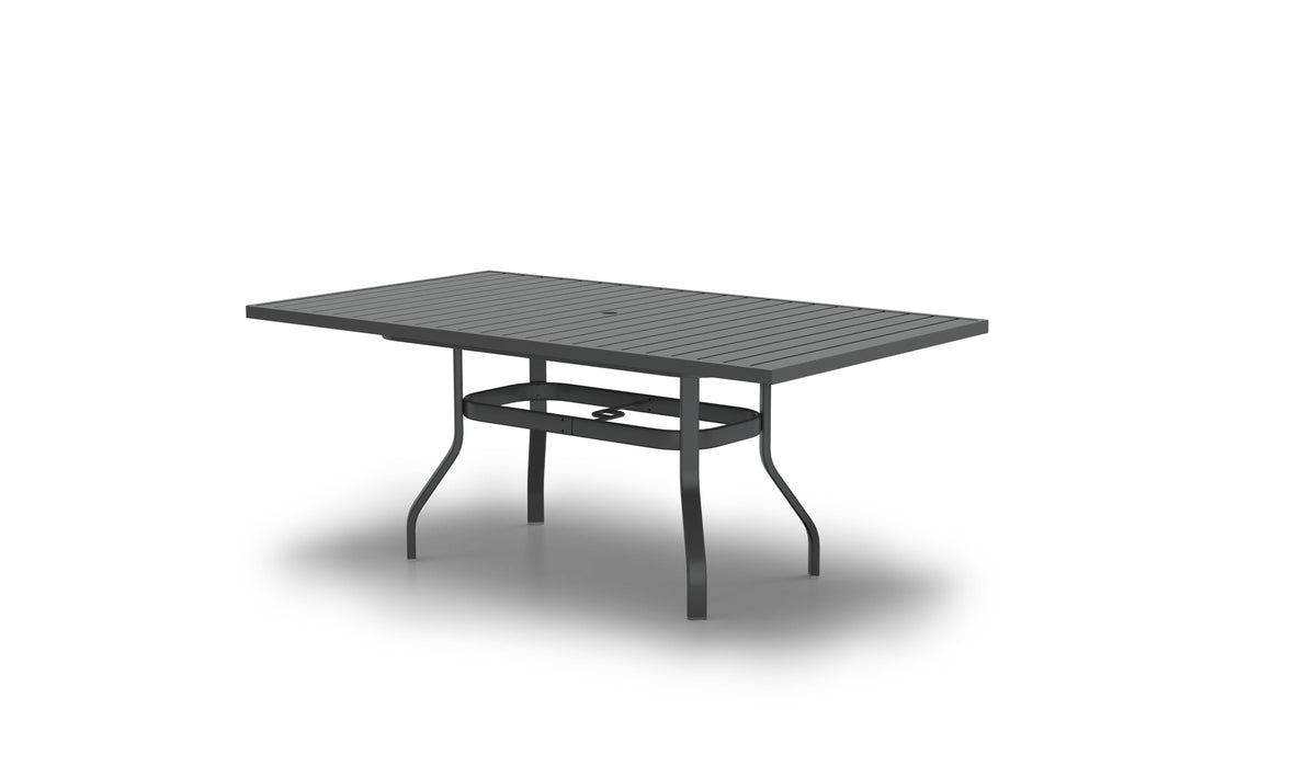 Homecrest Latitude 42" x 74" Rectangular Dining Table, universal base, studio view