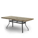 Homecrest Slate 42" x 82" Rectangular Balcony Table, universal base, studio view