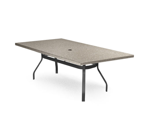 Homecrest Shadow Rock 42" x 82" Rectangular Dining Table, universal base, studio view
