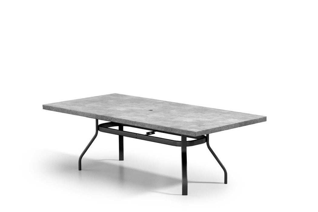 Homecrest Concrete 42" x 84" Rectangular Dining Table, universal base, studio view