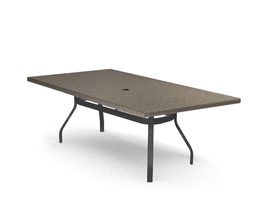 Homecrest Stonegate 42" x 84" Rectangular Dining Table, universal base, studio view
