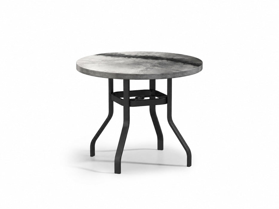 Homecrest Artworks 42" Round Balcony Table, universal base, studio view