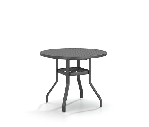 Homecrest Latitude 42" Round Balcony Table, universal base, studio view
