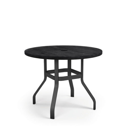 Homecrest Timber 42" Round Balcony Table, universal base, studio view