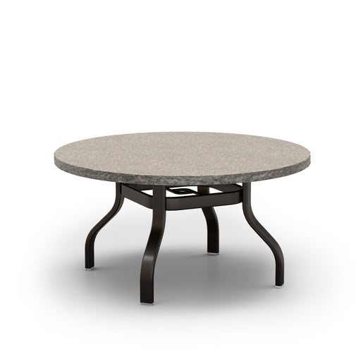 Homecrest Shadow Rock 42" Round Chat Table, universal base, studio view
