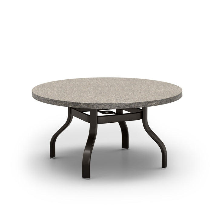 Homecrest Shadow Rock 42" Round Chat Table, universal base, studio view
