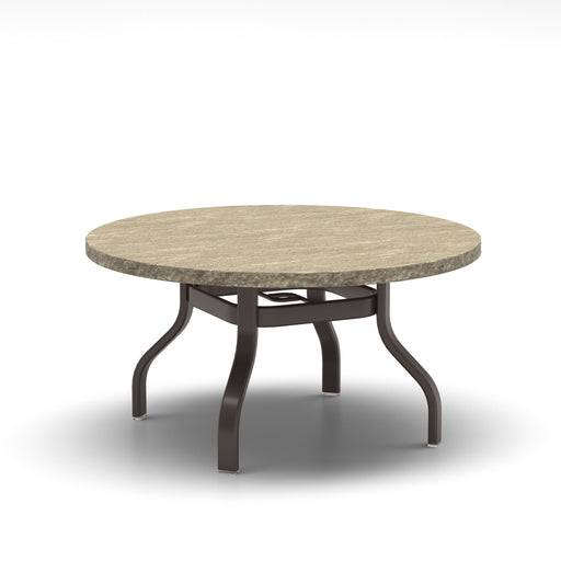 Homecrest Slate 42" Round Chat Table, universal base, studio view