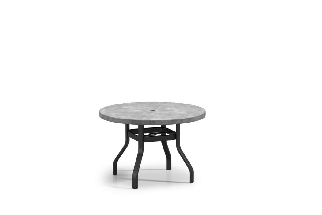 Homecrest Concrete 42" Round Dining Table, universal base, studio view