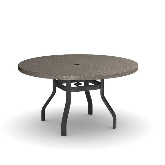 Homecrest Stonegate 42" Round Dining Table, universal base, studio view