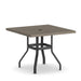 Homecrest Stonegate 42" Square Balcony Table, universal base, studio view