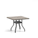 Homecrest Shadow Rock 42" Square Balcony Table, universal base, studio view