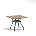Homecrest Slate 42" Square Balcony Table, universal base, studio view