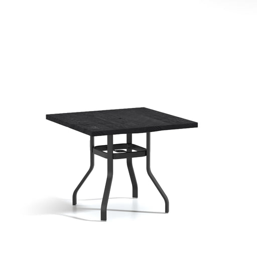 Homecrest Timber 42" Square Balcony Table, universal base, studio view