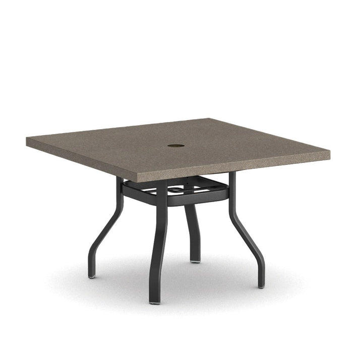 Homecrest Stonegate 42" Square Dining Table, universal base, studio view