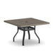 Homecrest Stonegate 42" Square Dining Table, universal base, studio view