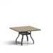 Homecrest Slate 42" Square Dining Table, universal base, studio view