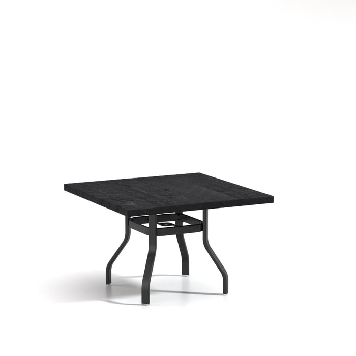 Homecrest Timber 42" Square Dining Table, universal base, studio view