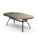 Homecrest Slate 44" x 84" Oval Dining Table, universal base, studio view