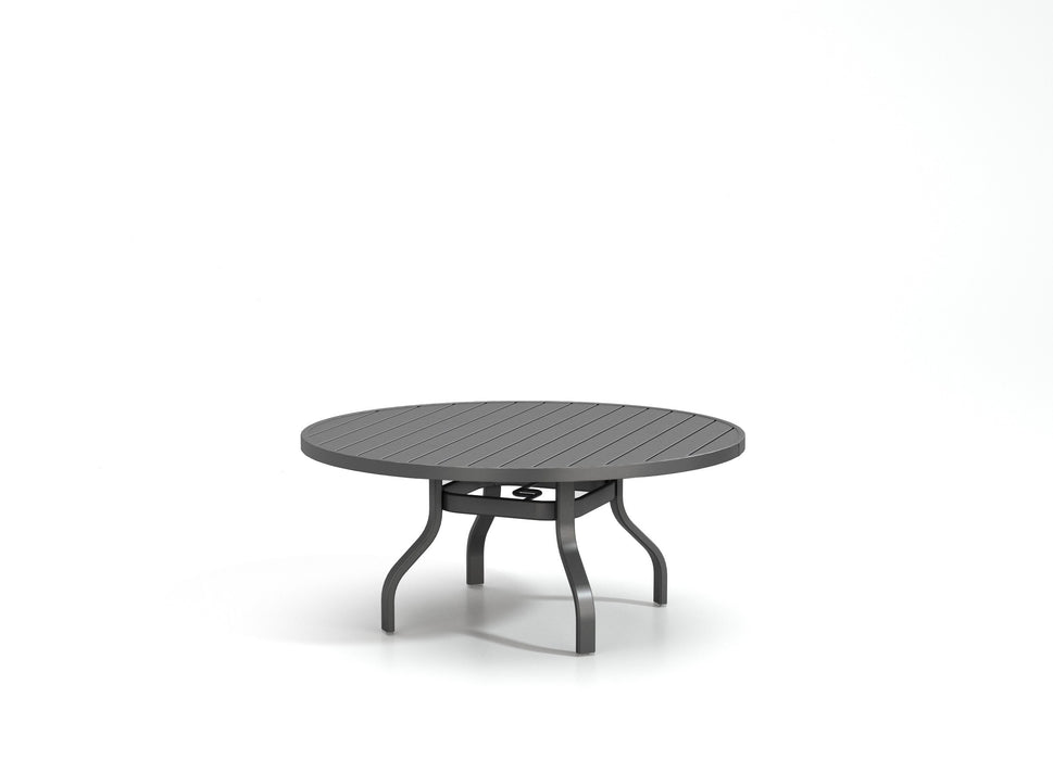 Homecrest Latitude 48" Round Chat Table, universal base, studio view