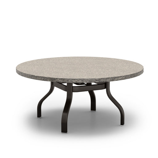 Homecrest Shadow Rock 48" Round Chat Table, universal base, studio view