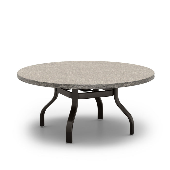 Homecrest Shadow Rock 48" Round Chat Table, universal base, studio view