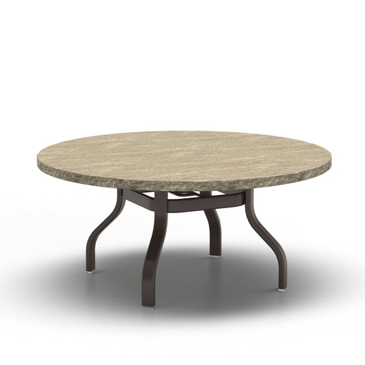 Homecrest Slate 48" Round Chat Table, universal base, studio view