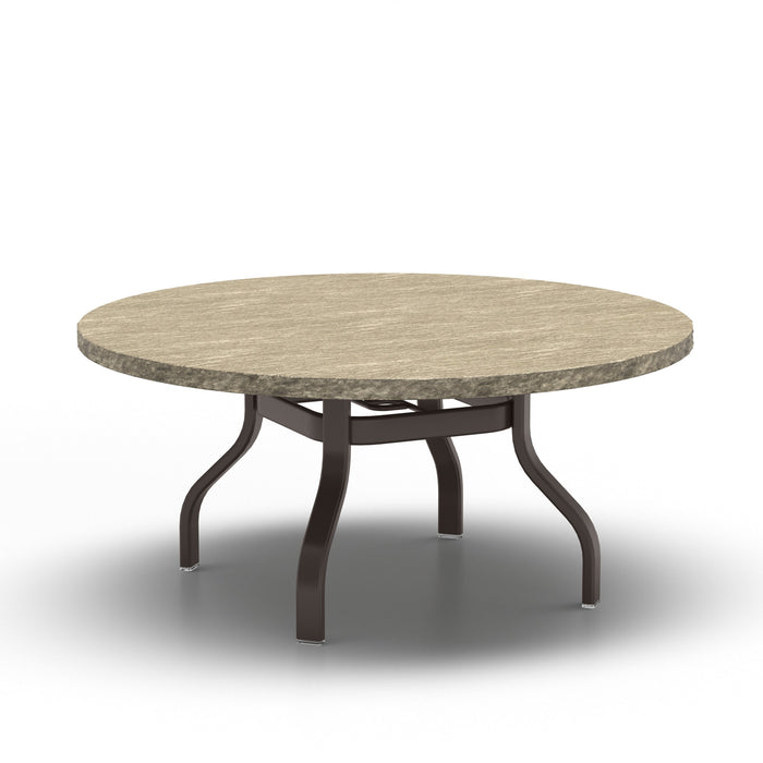 Homecrest Slate 48" Round Chat Table, universal base, studio view