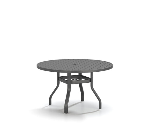 Homecrest Latitude 48" Round Dining Table, universal base, studio view