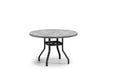 Homecrest Concrete 54" Round Balcony Table, universal base, studio view