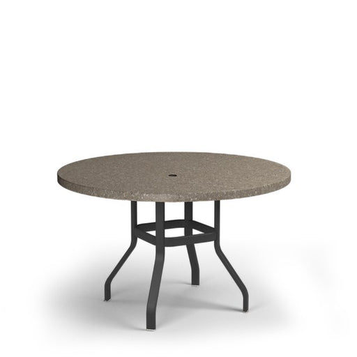 Homecrest Stonegate 54" Round Balcony Table, universal base, studio view